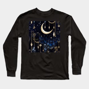 Moon pattern Long Sleeve T-Shirt